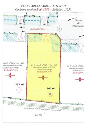 terrain a batir à la vente -   50340  HELLEVILLE, surface 803 m2 vente terrain a batir - UBI437681444